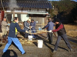 みつまた和紙準備作業