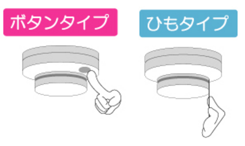 点検ボタン、点検ヒモ