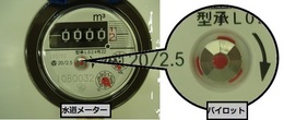 漏水の確認(メーターのパイロット)